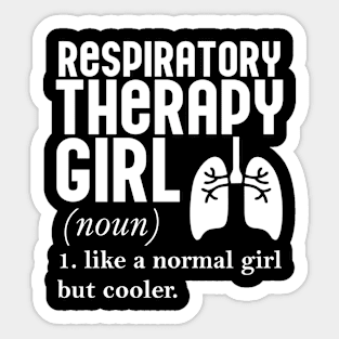 Respiratory Therapy Girl Sticker